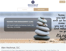 Tablet Screenshot of drheshmat.com
